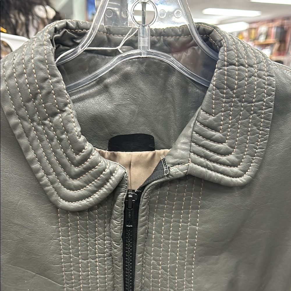 Gray Quilted Jacket - image 3
